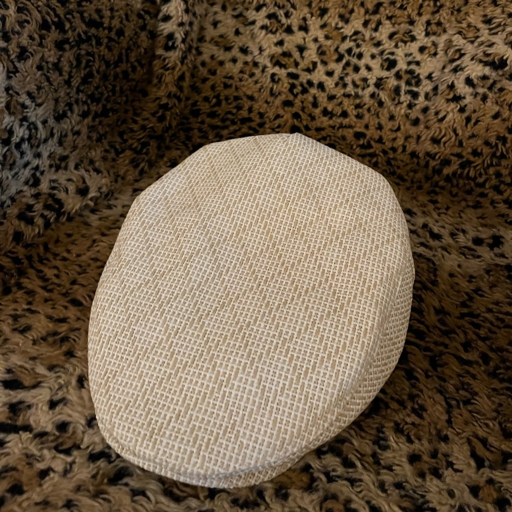 Brixton Hooligan Flat Cap - Tan/Natural Straw